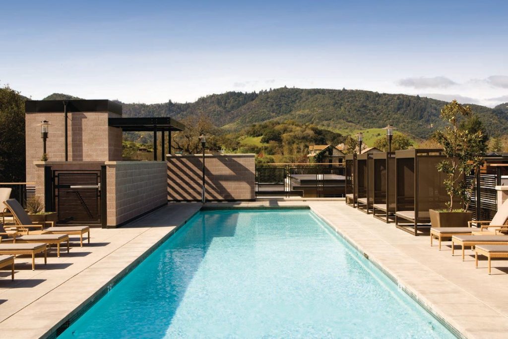 Luxury Places to Stay in Napa Valley: Bardessono pool