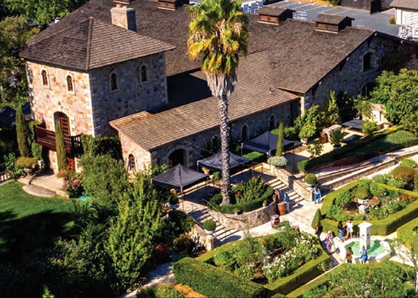 V. Sattui Winery exterior entrance