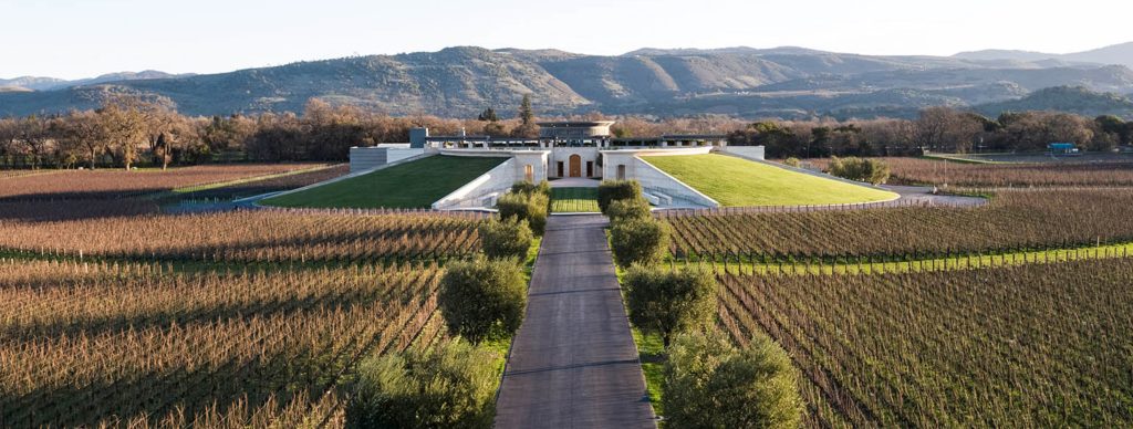 Opus One winery estate with vineyard views