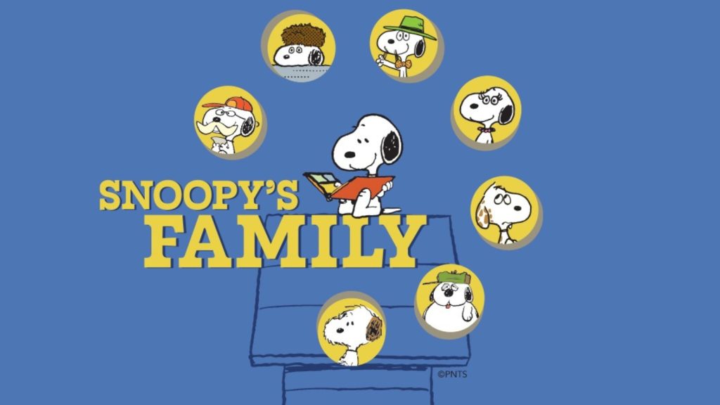 Snoopy’s family characters illustration from Peanuts in Sonoma County