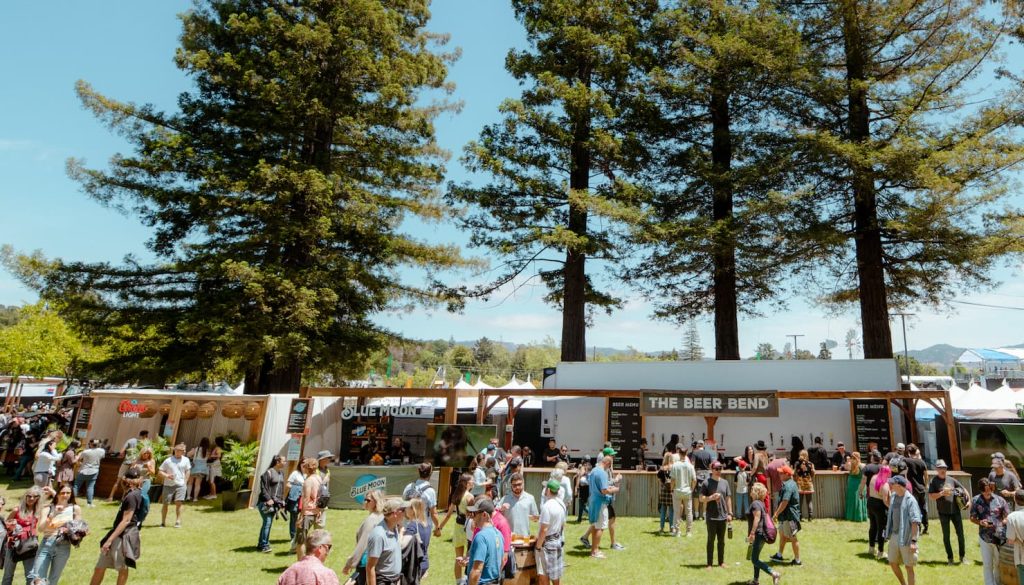 BottleRock Napa food and beer vendors crowd scene